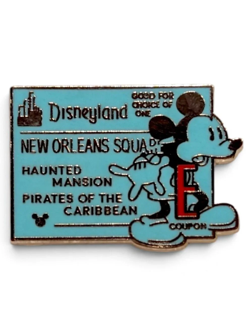 Mickey Mouse Vintage Disney Pin: Disneyland E Ticket
